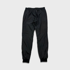 Kappa Track Pants Mens Large Black Lightweight Athletic Taper Leg Gym Jogger