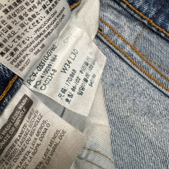 Levi's 510 Skinny Jeans Mens 34x30 Blue Light Wash Stretch Mid Rise Tapered Leg
