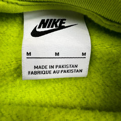 Nike Sportswear Sweatshirt Womens Medium Green Swoosh Cropped Pullover Crewneck
