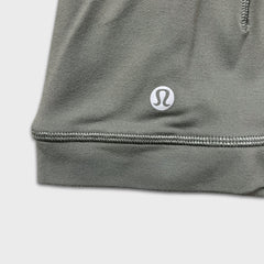 Lululemon It’s Rulu Run Cropped Half Zip Womens Size 6 Green Thumbholes Jacket