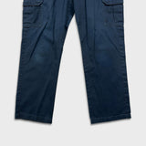 Dickies Pants Mens 34x32 Blue Regular Straight Workwear Fade Chino Cargo Trouser