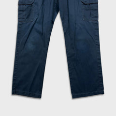 Dickies Pants Mens 34x32 Blue Regular Straight Workwear Fade Chino Cargo Trouser