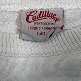 Vintage 90s Montego Rum Sweatshirt Mens Large White Short Sleeve Pullover