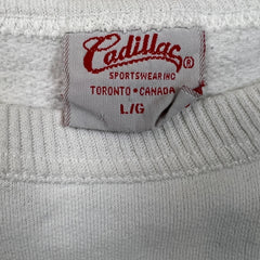 Vintage 90s Montego Rum Sweatshirt Mens Large White Short Sleeve Pullover