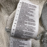 Adidas Originals Hoodie Mens Small Gray Trefoil Spell Out Hooded Sweater