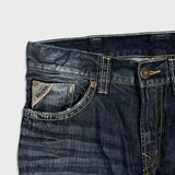 Silver Jeans Co. Zac Mens 33x34 Blue Relaxed Fit Straight Leg Dark Wash Denim Pants