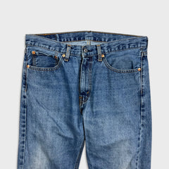 Levi's 505 Jeans Mens 34x30 Blue Regular Fit Straight Leg Medium Wash Denim Pants