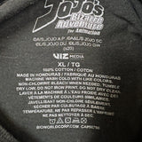 Jojo Bizarre Adventure T Shirt Mens XL Black Graphic Anime Short Sleeve Tee