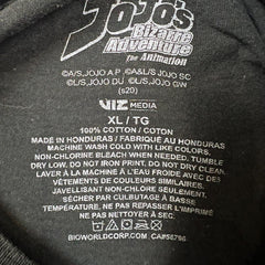 Jojo Bizarre Adventure T Shirt Mens XL Black Graphic Anime Short Sleeve Tee