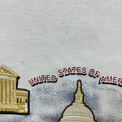 Vintage 90s Washington D.C. USA Mens T Shirt XL White Fruit of the Loom Tee
