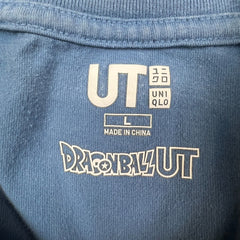 Uniqlo Dragon Ball Z T Shirt Mens Large Blue Trunks Fusion Ha Anime Graphic Tee