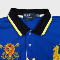 Vintage 1996 Polo Ralph Lauren Shirt Mens Large Blue Blackwatch Polo Team
