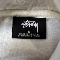 Vintage 90s Stussy Hoodie Mens Small White Arch Logo USA Hooded Sweater