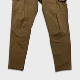 Projek Raw Pants Mens 36x29 Brown Tactical Taper Leg Casual Cargo Trousers