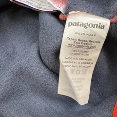 Patagonia Synchilla Snap T Fleece Mens Small Orange Outdoor Pullover Jacket