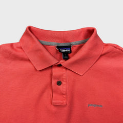 Patagonia Shirt Mens Large Pink Organic Casual Preppy Pique Short Sleeve