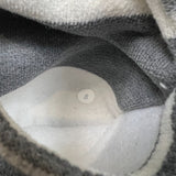 Lululemon Scuba Hoodie Womens Size 8 Gray Striped Full Zip Hooded Sweater