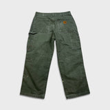 Carhartt B11 MOS Pants Mens 32x27 Green Loose Fit Washed Duck Workwear Dungaree
