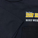 Vintage 1997 Iron Horse Saloon T Shirt Mens Medium Black USA Bike Week Pocket Tee