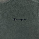 Vintage 90s Champion Fleece Mens Medium Gray Sportswear Pullover Jacket