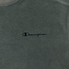 Vintage 90s Champion Fleece Mens Medium Gray Sportswear Pullover Jacket