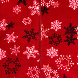 Vintage 90s Cabin Creek Snowflake Fleece Mens 2XL Red Full Zip Outdoor Jacket