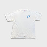 Vintage Y2K Antenna Software Tech T Shirt Mens Large White Distressed Promo Tee