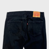 Levi's 501 Jeans Mens 32x32 Black Original Straight Leg Dark Wash Denim Pants