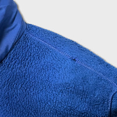 Vintage 90s Patagonia Synchilla Fleece Mens Medium Blue USA Full Zip Jacket
