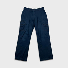 Dickies Pants Mens 34x32 Blue Regular Straight Workwear Fade Chino Cargo Trouser