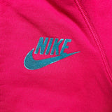 Vintage Y2K Nike Sportswear Womens Hoodie Small Pink Swoosh Full Zip Hooded Sweater
