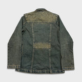 Vintage 90s Garam Debutant Japanese Denim Jacket Mens Medium Blue Sun Faded Trucker