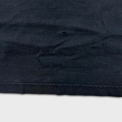 Vintage Y2K Blank T Shirt Mens Large Black Sun Faded Classic Short Sleeve Tee