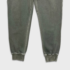 October's Very Own Sweatpants Mens Large Green OVO Faded Wash Taper Leg Jogger