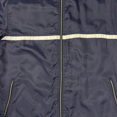 Vintage 90s Nike Sportswear Jacket Mens XL Blue Swoosh Full Zip Bomber Coat