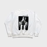 2018 2Pac Sweatshirt Mens Medium White Tupac Shakur Photo Signature Rap Crewneck