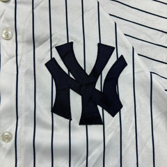Vintage Majestic New York Yankees Jersey Mens Large White Sports MLB Baseball