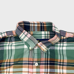 Polo Ralph Lauren Plaid Shirt Mens XL Green Button Up Preppy Long Sleeve