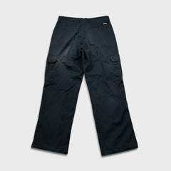 Dickies Pants Mens 32x30 Black Wide Baggy Cargo Workwear Casual Chino Trousers