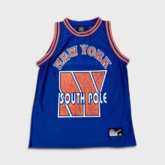 Vintage Y2K Southpole New York Knicks Jersey Mens 2XL Blue Basketball NBA