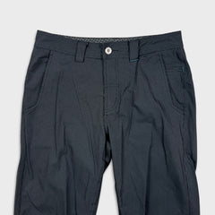 Lululemon ABC Classic Fit 5 Pocket Pants Mens 34x34 Black Pinstripe Trousers