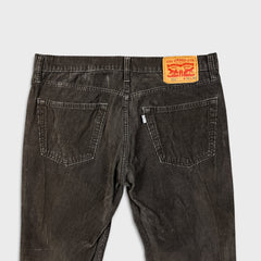 Levi's 511 Pants Mens 34x30 Brown Slim Fit Stretch Corduroy Casual Trousers