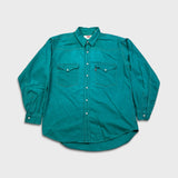 Vintage 90s Levi's Denim Shirt Mens Large Blue Casual Western Pearl Snap