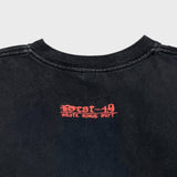 Vintage Y2K West49 T Shirt Mens Medium Black Sun Faded Distressed Skate Rose Tee