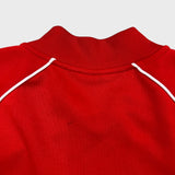 Adidas Original Track Top Mens XL Red 3 Stripe Trefoil Full Zip Tracksuit