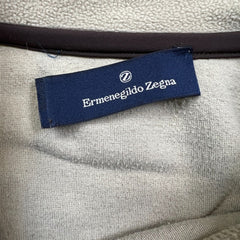 Ermenegildo Zegna Fleece Mens Medium Beige Pullover Jacket
