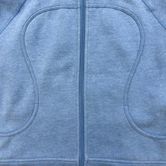 Lululemon Scuba Hoodie Womens Medium Blue Full Zip Sports Hooded Sweater