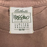 Vintage 90s Mossimo T Shirt Mens Medium Brown Faded Single Stitch Distressed Tee