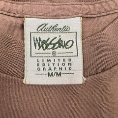 Vintage 90s Mossimo T Shirt Mens Medium Brown Faded Single Stitch Distressed Tee