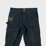 Vintage Y2K Wrangler Riggs Pants Mens 32x32 Black Ripstop Carpenter Double Knee